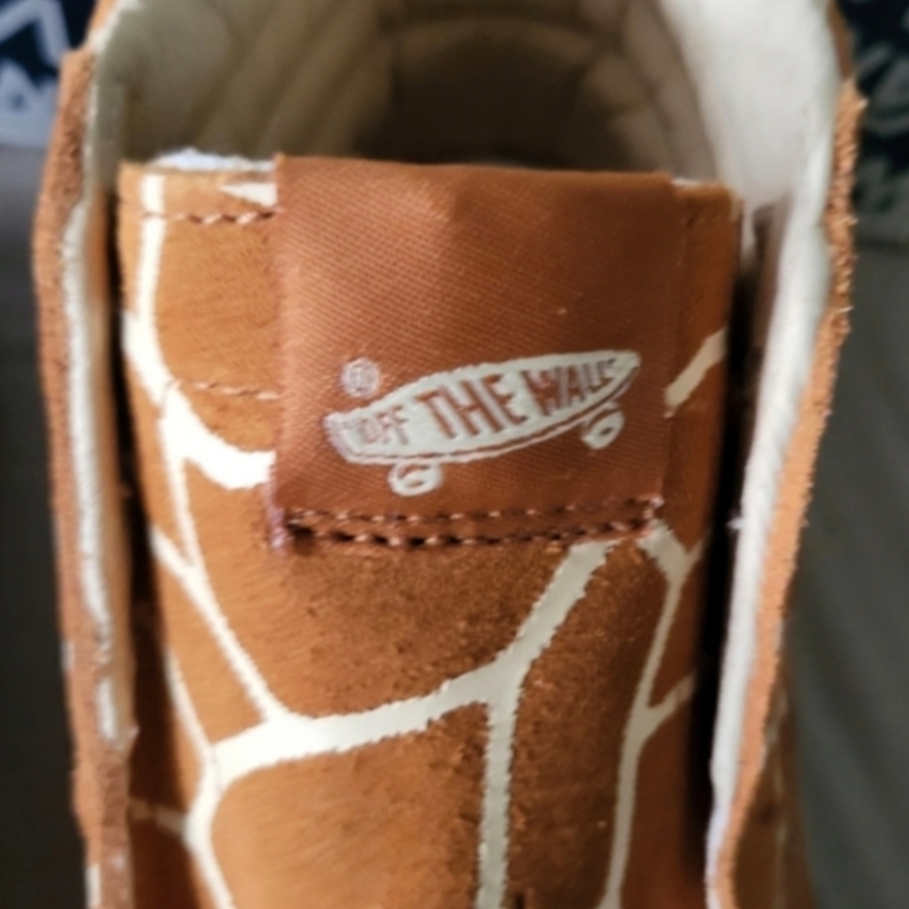 Vans Sk8 Hi Vault LX Women 5 Giraffe Print VNOA4CS52V3 Orange Brown 022025 - Picture 7 of 9